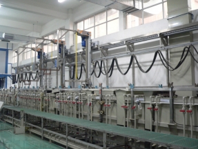 Automatic single crane production line